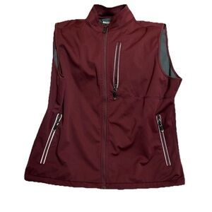 33000ft Golf Vest Jacket Mens XL Red Outerwear Pocket Softshell Windproof